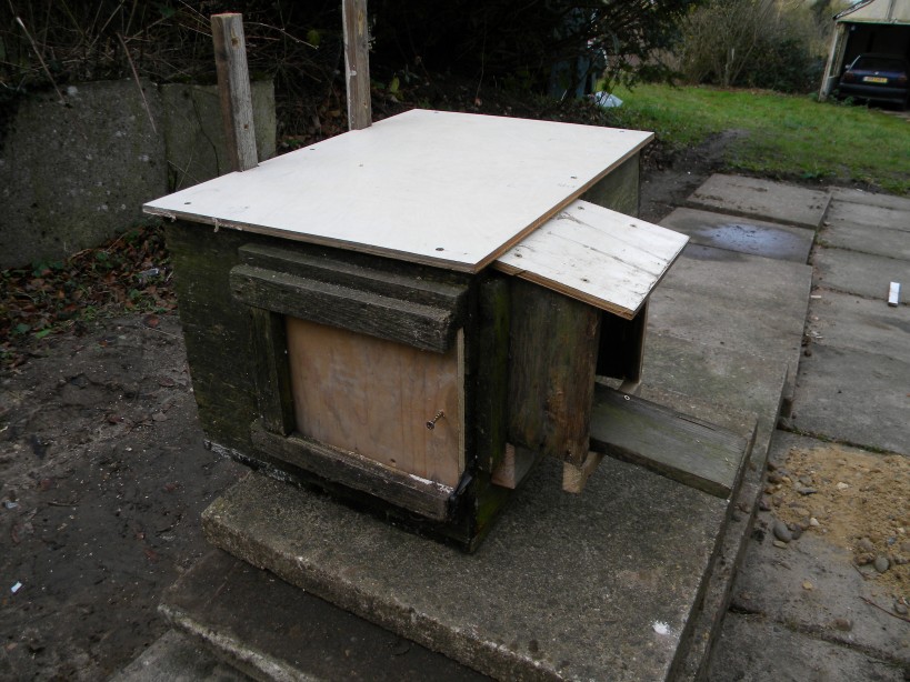 Repaired Raynham Farm barn owl box 2023-12-23 (3323) Repaired Raynham Farm barn owl box 2023-12-23 (3323)