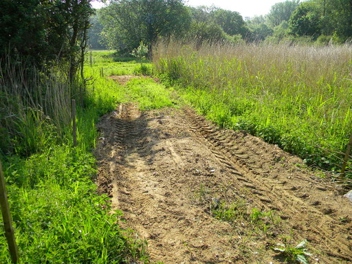 Completed track bridges, NE corner of meadow, Hillside House 2017-05-25 (1001)